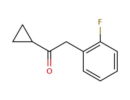 Molecular Structure of 150322-73-9 (Cyclopropyl 2-fluorobenzyl ketone)