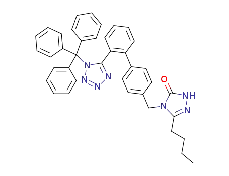 5-butyl-2,4-dihydro-4-[[2-(1-triphenylmethyl-1H-tetrazol-5-yl)-[1,1'-biphenyl]-4'-yl]methyl]-3H-1,2,4-triazol-3-one