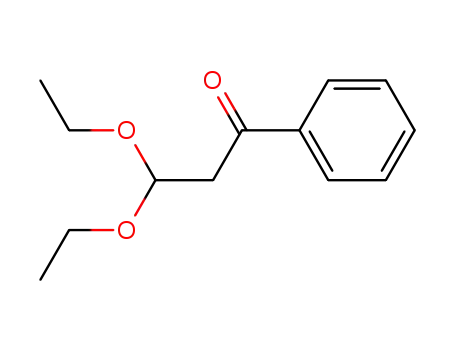 Molecular Structure of 36234-10-3 (3,3-DIETHOXY-1-PHENYL-1-PROPANONE)