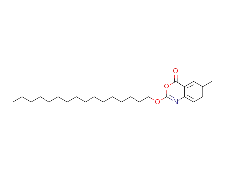 Molecular Structure of 282526-98-1 (4H-3,1-Benzoxazin-4-one,2-(hexadecyloxy)-6-methyl-)