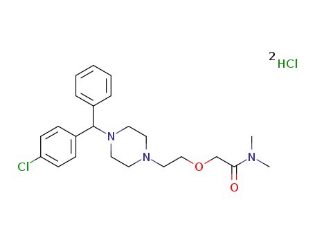 2-(2-{4-[(4-chlorophenyl)(phenyl)methyl]piperazin-1-yl}ethoxy)-N,N-dimethylacetamide dihydrochloride