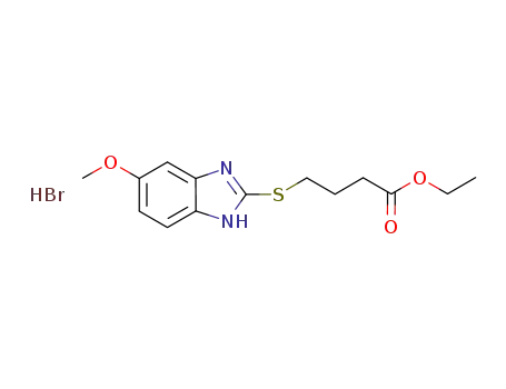 4-(5-methoxybenzimidazole-2-ylthio)butanoate ester hydrogen bromide salt