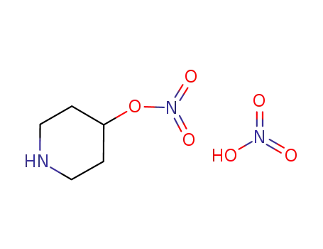 Molecular Structure of 104963-86-2 (4-Piperidinol, nitrate (ester), mononitrate (salt))