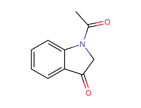 Molecular Structure of 16800-68-3 (1-Acetyl-3-indolinone)