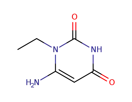 Molecular Structure of 41862-09-3 (6-AMINO-1-ETHYL-1H-PYRIMIDINE-2,4-DIONE)