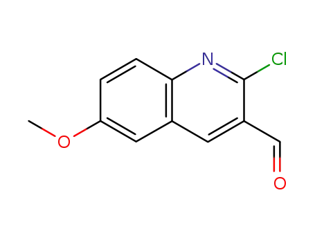 Molecular Structure of 73568-29-3 (2-CHLORO-6-METHOXYQUINOLINE-3-CARBALDEHYDE)