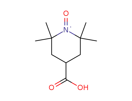 Molecular Structure of 37149-18-1 (4-CARBOXY-2,2,6,6-TETRAMETHYLPIPERIDINE 1-OXYL)