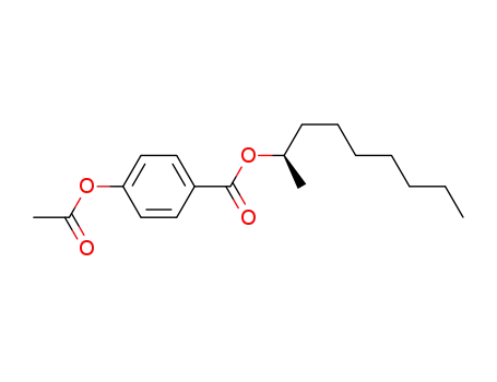 Molecular Structure of 479629-72-6 (Benzoic acid, 4-(acetyloxy)-, (1R)-1-methyloctyl ester)