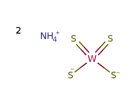 Molecular Structure of 13862-78-7 (AMMONIUM TETRATHIOTUNGSTATE)