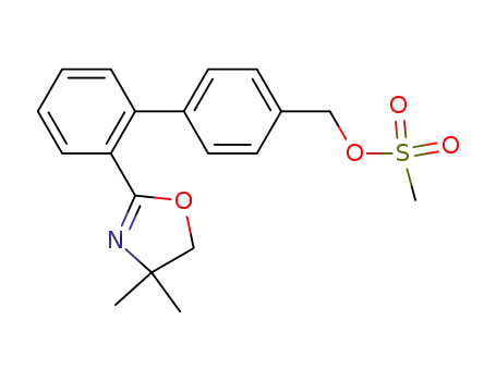4,4-dimethyl-2-(4'-methanesulfonyloxymethylbiphenyl-2-yl)oxazoline