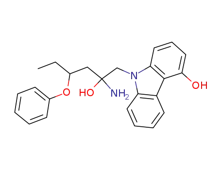 1-[carbazolyl-(4)-oxy]-3-[1-phenoxypropyl-(2)-amino]-propan-2-ol