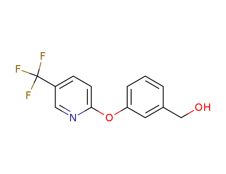 Molecular Structure of 1020325-22-7 (BenzeneMethanol, 3-[[5-(trifluoroMethyl)-2-pyridinyl]oxy]-)