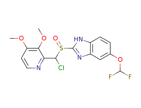5-(difluoromethoxy)-2-[[(3,4-dimethoxy-2-pyridinyl)-chloromethyl]sulfinyl]-1H-benzimidazole