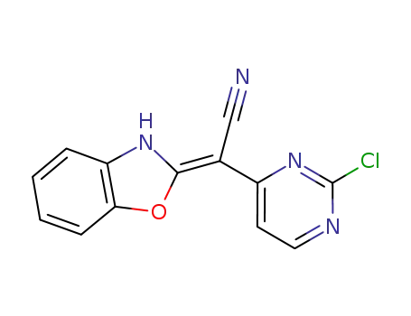 1,3-benzoxazol-2(3H)-ylidene(2-chloro-pyrimidin-4-yl)acetonitrile