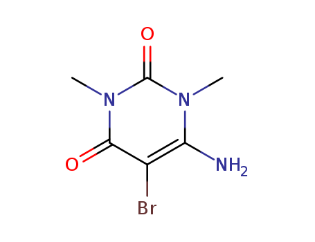 2,4(1H,3H)-Pyrimidinedione,6-amino-5-bromo-1,3-dimethyl- cas  7150-04-1