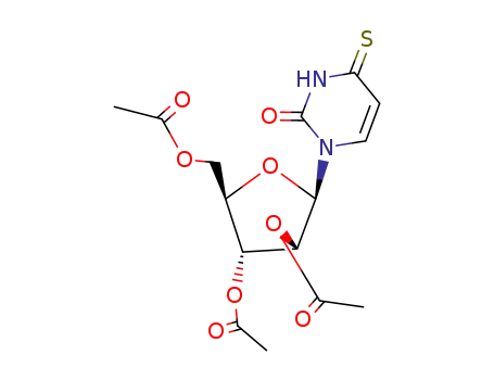 Molecular Structure of 25130-27-2 (4-thioxo-1-(2,3,5-tri-O-acetylpentofuranosyl)-3,4-dihydropyrimidin-2(1H)-one)
