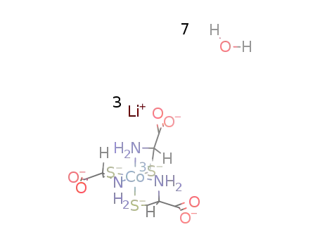 trilithium fac-Δ-tris(R-cysteinato-N,S)cobaltate(III) heptahydrate