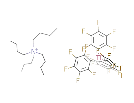 {(n-C4H9)4N}-tetrakis(pentafluorophenyl)thalliate(III)