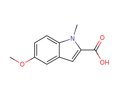 Molecular Structure of 59908-54-2 (5-Methoxy-1-methyl-1H-indole-2-carboxylic acid)