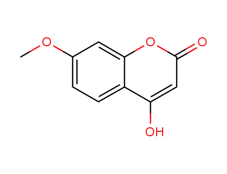 Molecular Structure of 17575-15-4 (4-HYDROXY-7-METHOXYCOUMARIN)