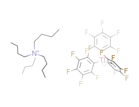 {(n-C4H9)4N}-tris(pentafluorophenyl)chlorothalliate(III)