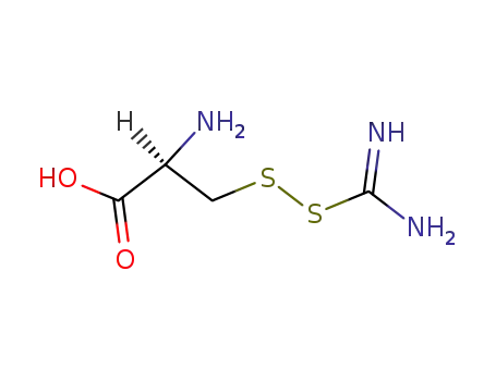 Molecular Structure of 89838-59-5 (L-Cysteine, carbamo(dithioperox)imidate (ester))