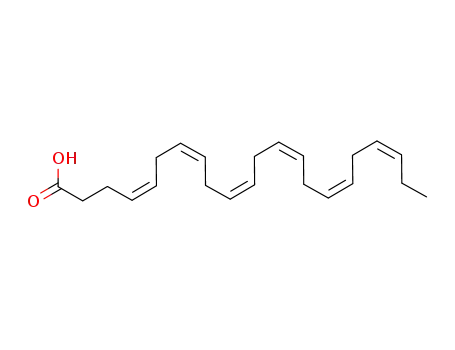 Molecular Structure of 6217-54-5 (cis-4,7,10,13,16,19-Docosahexaenoic acid)