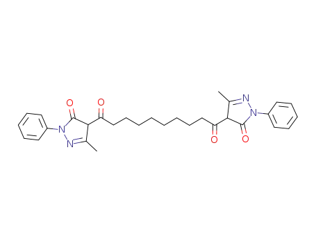 1,10-bis-(4,5-dihydro-3-methyl-1-phenylpyrazol-5-on-4-yl)decane-1,10-dione