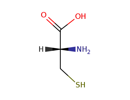 Molecular Structure of 921-01-7 (D-Cysteine)