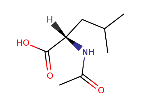 Molecular Structure of 1188-21-2 (N-Acetyl-L-leucine)