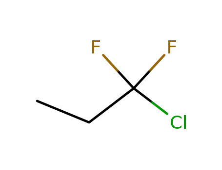 Molecular Structure of 421-02-3 (Hydrochlorofluorocarbon-262 (HCFC-262))