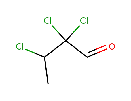 Molecular Structure of 76-36-8 (2,2,3-trichlorobutyraldehyde)