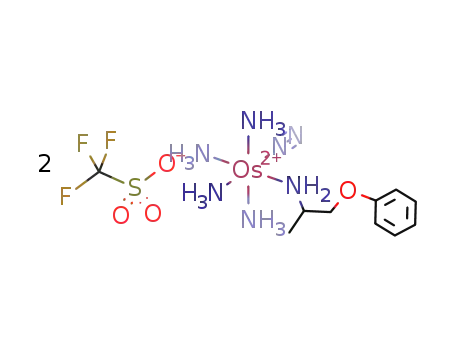 cis-[Os(NH3)4(N2)((+/-)-1-phenoxy-2-propylamine)](OTf)2