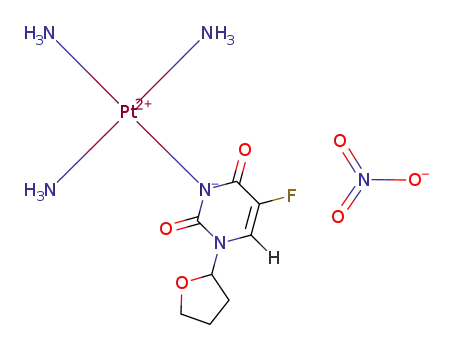 (N(1)-(2'-tetrahydrofuranyl)-5-fluorouracilato)triammineplatinum(II) nitrate