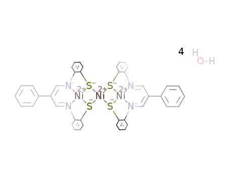 Ni3((bis[(2-mercapto)anil] of phenylmalonaldehyde)-3H)2*4H2O