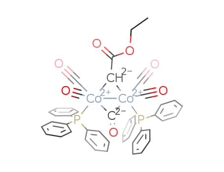 [μ2-(ethoxycarbonyl(methylene))-μ2-(carbonyl)-bis(triphenylphosphane-dicarbonyl-cobalt) (Co-Co)]