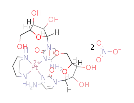 [Pt(II)(homopiperazine)(cytidine)2](NO3)2