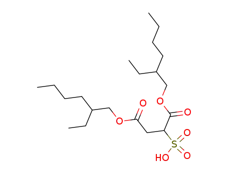 Molecular Structure of 10041-19-7 (1,4-bis(2-ethylhexyl) 2-sulphosuccinate)