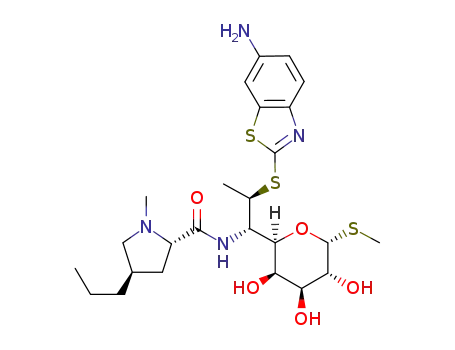 7(R)-7-(6-aminobenzo[d]thiazol-2-ylthio)-7-deoxylincomycin
