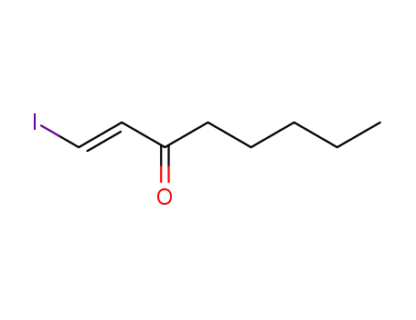 Molecular Structure of 39178-64-8 (trans-1-Iodo-1-octen-3-one)