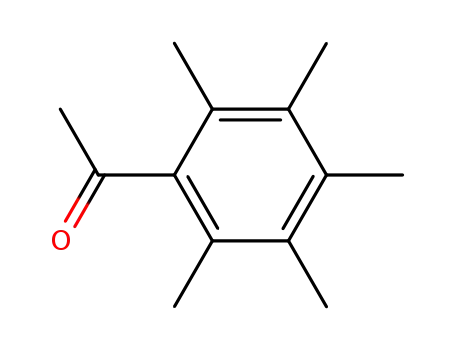 Molecular Structure of 2040-01-9 (Ethanone,1-(2,3,4,5,6-pentamethylphenyl)-)