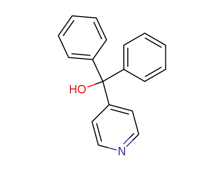 Molecular Structure of 1620-30-0 (Diphenyl(4-pyridyl)methanol)