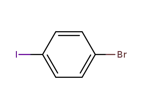 Molecular Structure of 589-87-7 (1-Bromo-4-iodobenzene)