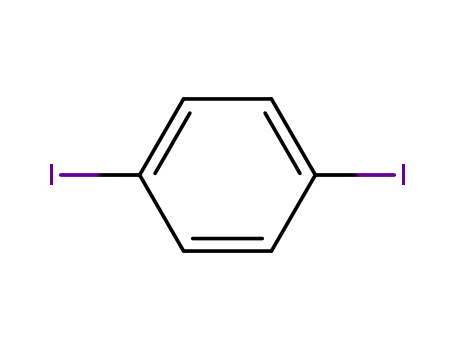 Molecular Structure of 624-38-4 (1,4-Diiodobenzene)