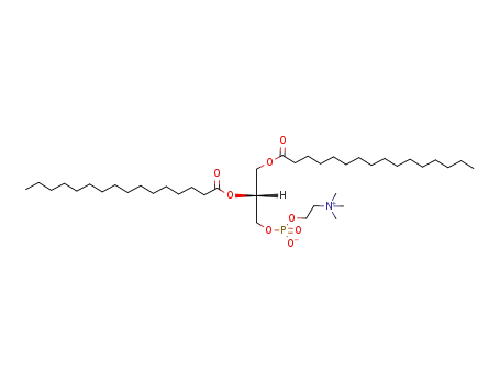 Molecular Structure of 63-89-8 (1,2-Dipalmitoyl-sn-glycero-3-phosphocholine)
