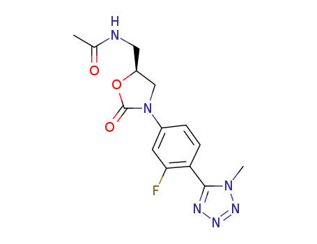 N-[[(5S)-3-[3-fluoro-4-(1-methyl-1H-tetrazol-5-yl)-phenyl]-2-oxo-5-oxazolidinyl]methyl]acetamide