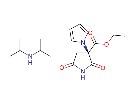 (2R)-2-ethoxycarbonyl-2-(pyrrol-1-yl)succinimide diisopropylamine salt