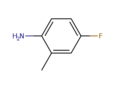 Molecular Structure of 452-71-1 (4-Fluoro-2-methylaniline)