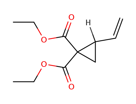 Molecular Structure of 7686-78-4 (2-VINYLCYCLOPROPANE-1,1-DICARBOXYLIC ACID DIETHYL ESTER)