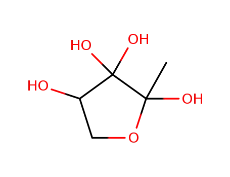 (2R, 4S)-2-methyl-2,3,3,4-tetrahydroxy tetrahydrofuran